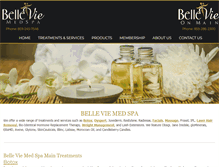 Tablet Screenshot of belleviemedspa.com